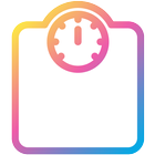 Cute weight tracker icon