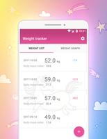 Cute weight tracker poster