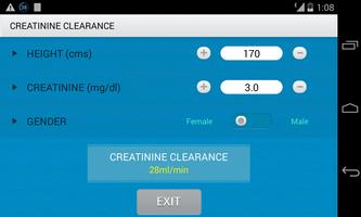 Creatinine Clearance Calc screenshot 1