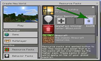 Mod DeletePack Unlocker for MCPE Ekran Görüntüsü 1