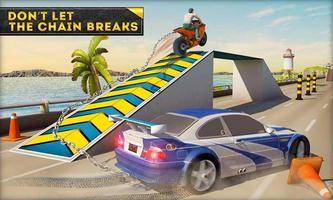 Chained Muscle Cars VS ATV Quad, Bikes, Bus poster