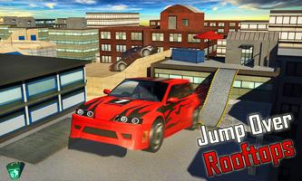 Rooftop Bike Stunts Car Escape screenshot 2