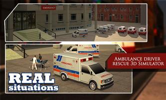 Ambulance Driver Rescue 3D Sim poster