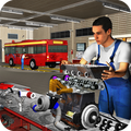 Bus Mechanic Garage - Engine Overhaul Repair Shop