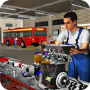 Autobús Mecánico Garaje Motor Revisión Reparar 3D APK