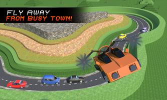 Futuristic Blocky Flying Car screenshot 1