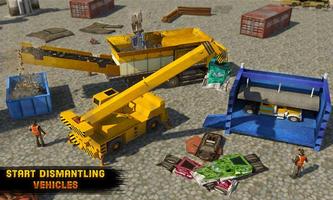 Old Car Junkyard Simulator: Tow Truck Loader Games capture d'écran 2