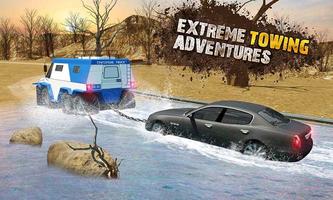 Offroad Mud-Runner Car Tow Truck: 6x6 Spin Tires screenshot 2