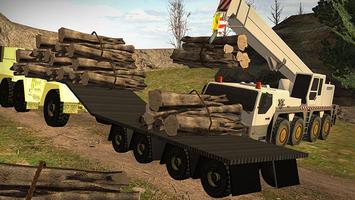 Log Transporter Cargo Truck 3D poster