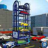 Auto Aparcamento Grúa Chófer 3D Sim : Multi nivel icono