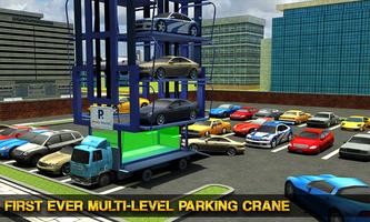 Smart Car Parking Crane Driver 3D Sim: Multi Level capture d'écran 1
