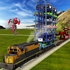 Smart Crane Robot Car Transport Train Transform 3D icon