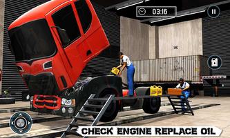 Real Truck Mechanic Workshop3D Plakat