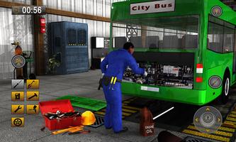 Real Bus Mechanic Workshop 3D poster