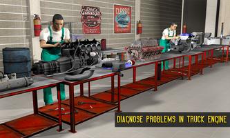 USA Truck Mechanic Garage 3D Sim: Auto Repair Shop Affiche