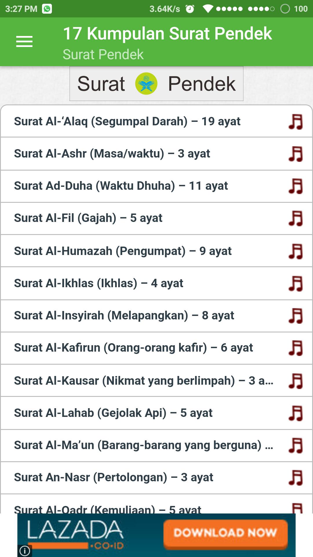 17 Kumpulan Surat Pendek for Android - APK Download