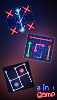 3 In 1 Games Tic Tac Toe Glow постер