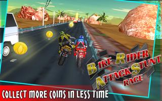 Bike Rider Attack Stunt Race capture d'écran 1