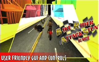 Bike Rider Attack Stunt Race capture d'écran 2