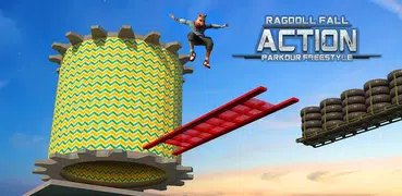 Ragdoll Fall Action Parkour Freestyle
