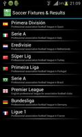 Soccer Fixtures & Results Affiche