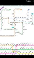 지하철 부산 대구 지도 पोस्टर