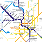 Düsseldorf U-Bahn-Karte Nordrhein-Westfalen آئیکن