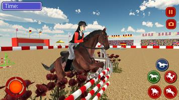 Jumping Horse Stunts & Real Racing Simulator 2018 Affiche