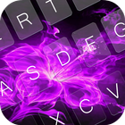 Neon Purple Keyboard ไอคอน