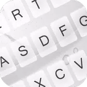Clean White Keyboard Theme