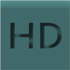 Stylish Transparent Clock HD icône