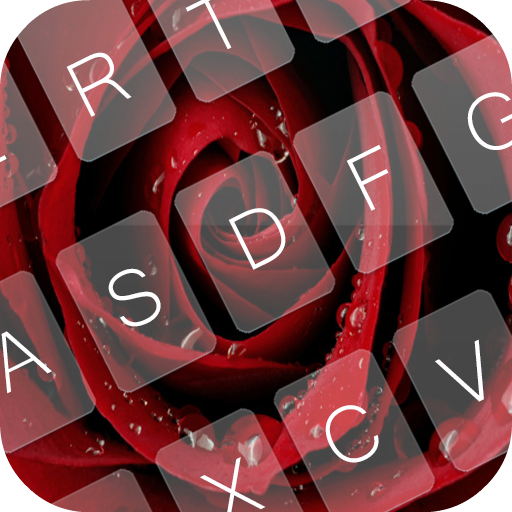 GO Keyboard Red Rose