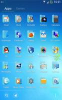 Blue Windows 7 GoLauncher Free 스크린샷 1