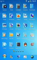 Blue Windows 7 GoLauncher Free ảnh chụp màn hình 2