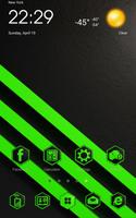 BlackGreen GoLauncherFreeTheme poster