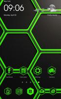 BlackGreen GoLauncherFreeTheme screenshot 1