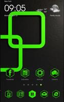 BlackGreen GoLauncherFreeTheme screenshot 2