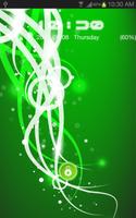 Green Neon Go Locker Theme Affiche