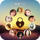 Photo Lock Screen – circle icon