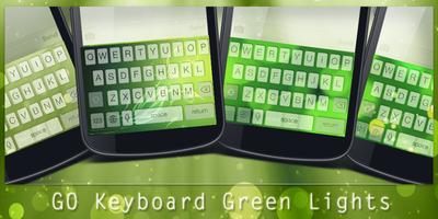 GO Keyboard Green Lights الملصق