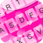 Pink Love Keyboard Theme أيقونة