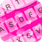 Pink Love Keyboard Theme أيقونة