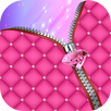 Pink Diamond Zipper Screen lock APK