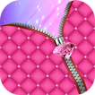 Pink Diamond Zipper Screen lock