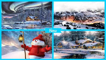 Christmas Snow Fantasy Live Wallpaper capture d'écran 3