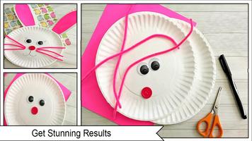 DIY Rabbit Paper Plate ảnh chụp màn hình 1