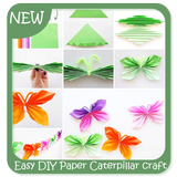 Easy DIY Paper Caterpillar craft icône
