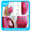 Easy Sew Zipper Step by Step