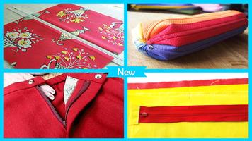 Easy Sew Zipper Step by Step Affiche