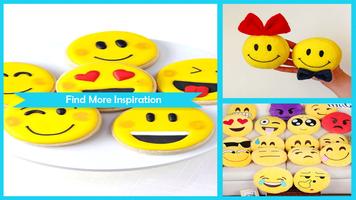 Tartas de Emoji de smiley de DIY simples Cartaz